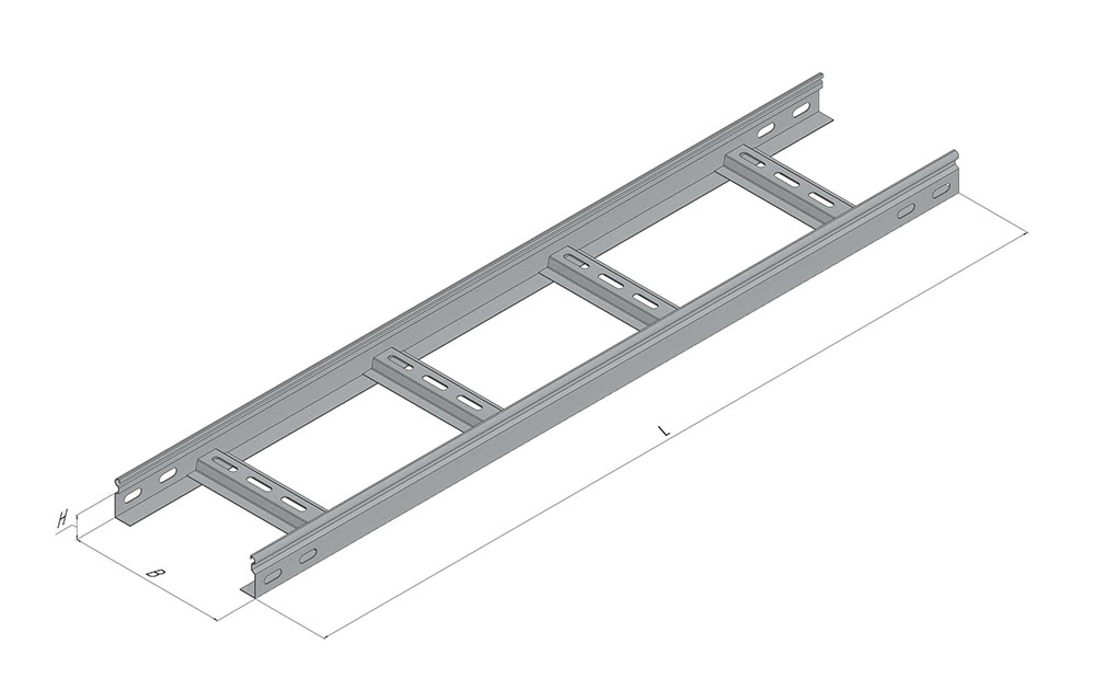 Кабельные лотки 80x600x3000 мм